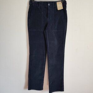 Ladies SZ 25 Madewell Navy Slim Straight-Leg Utility Corduroy Pants
